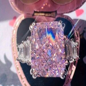 Radiant Pink and Silver Women's Ring